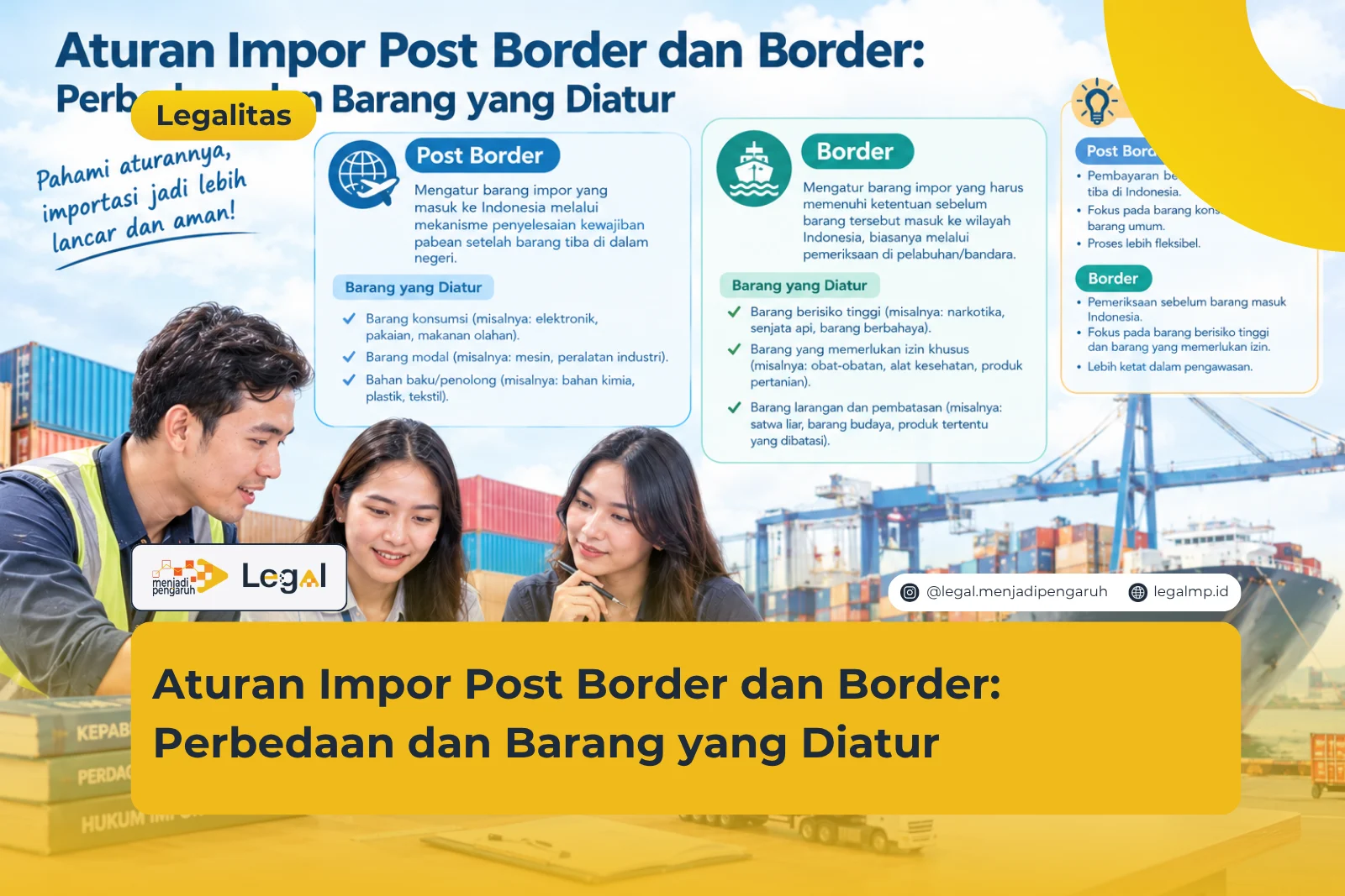 Aturan Impor Post Border dan Border: Perbedaan dan Barang yang Diatur